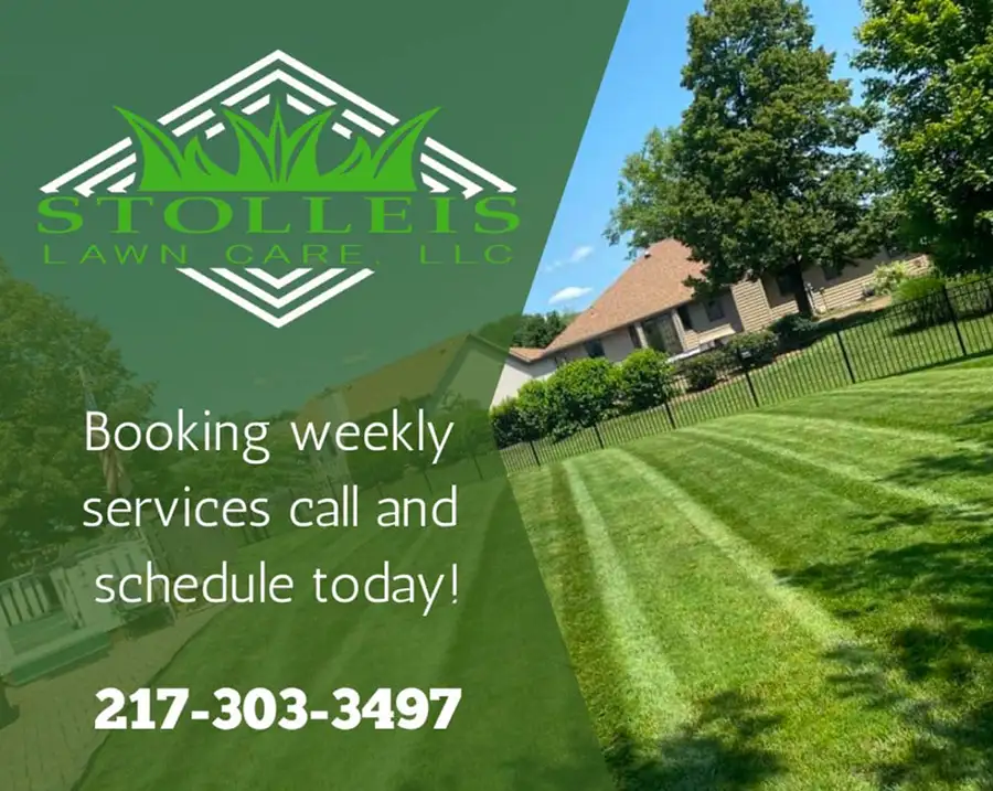 Stolleis Lawn Care - ad with phone number and logo - Springfield, IL